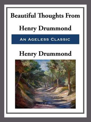 cover image of Beautiful Thoughts from Henry Drummond